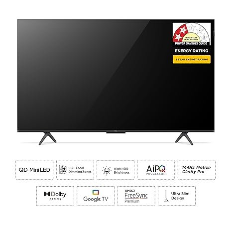 TCL 139 cm (55 inches) 4K Ultra HD Smart QD-Mini LED Google TV 55C6K - Image 2