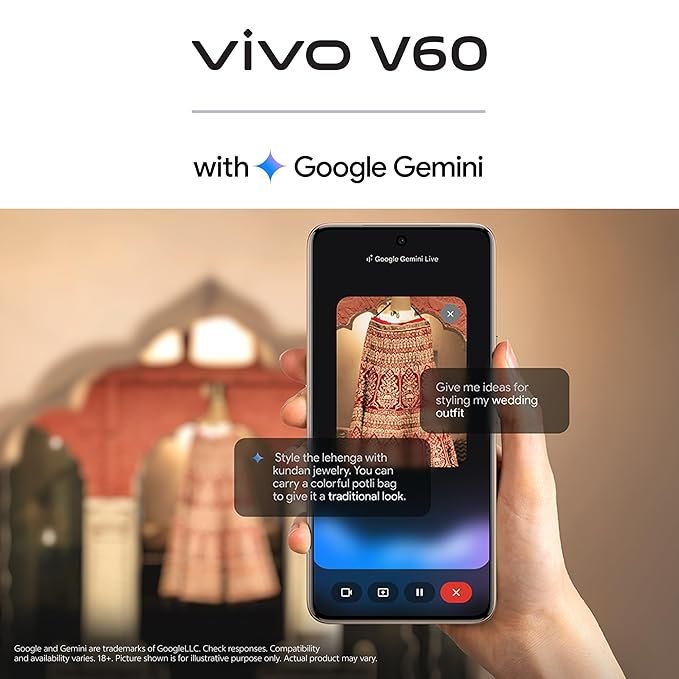Vivo V60 5G (Mist Gray, 8GB RAM, 256GB Storage) - Image 8